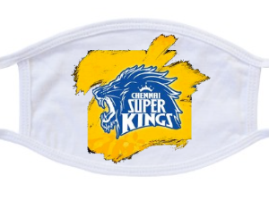 CSK Printed Face Mask Pack Of 2