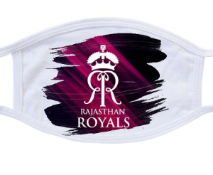 Rajasthan Royals Printed Face Masks Pack Of 2