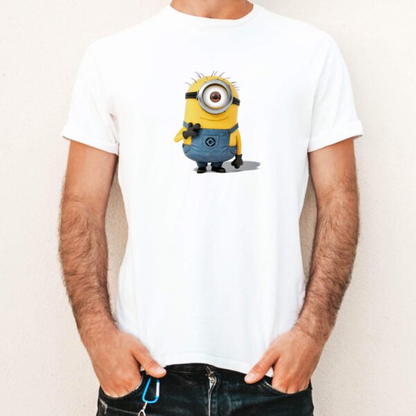 Despicable Me- Minion, White T-Shirts for Man